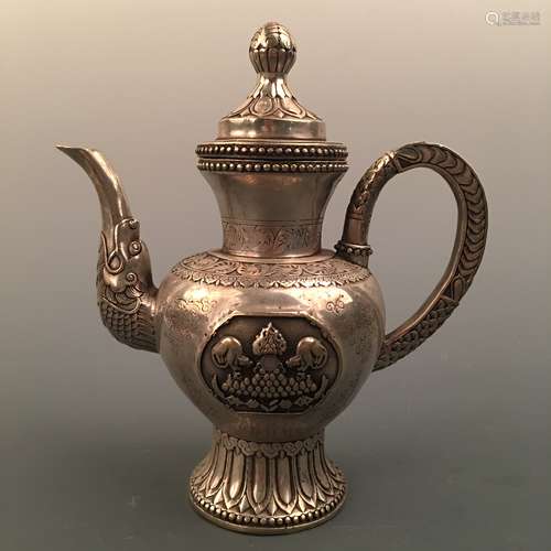 Chinese Silver Plating Pitcher