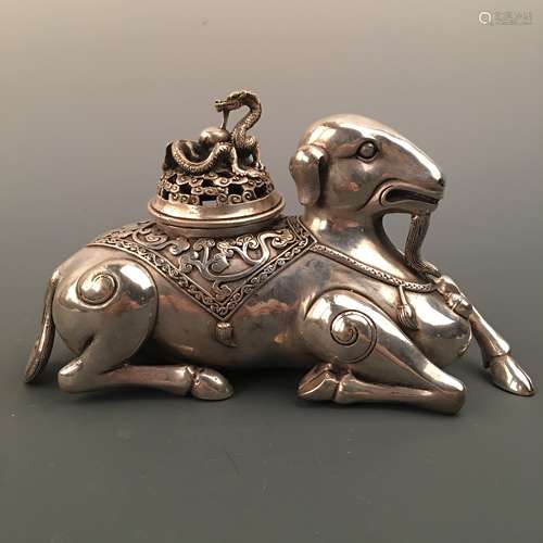 Chinese Silver Plating Censer