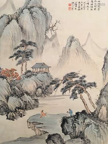 Chinese Hanging Scroll of 'Landscape' Painting