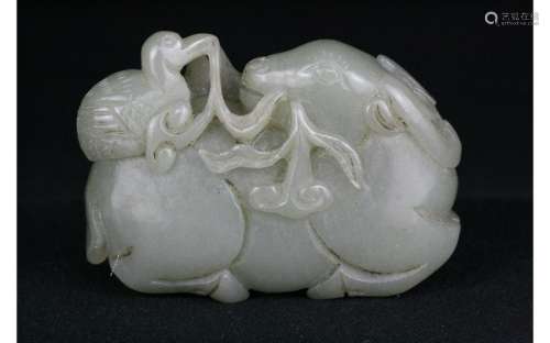 Chinese Ancient Carved Jade Cow