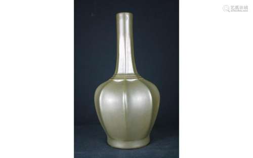 Chinese Tea Glazed Porcelain Vase