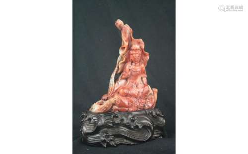 Chinese Soapstone Guan Yin