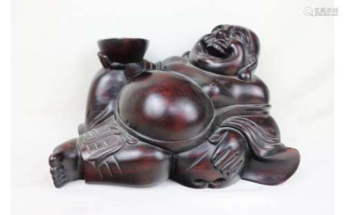 Chinese Rosewood Carving Statue