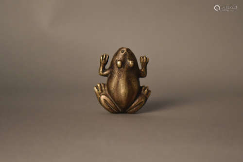 蛙形铜锁