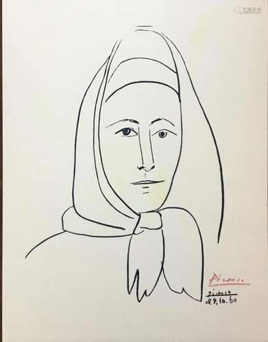 Lithograph, LÂespagnole (Spanish Woman), Pablo Picasso