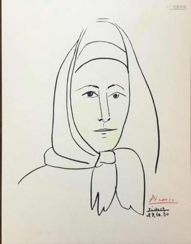 Lithograph, LÂespagnole (Spanish Woman), Pablo Picasso