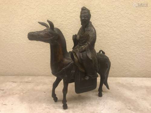 Chinese Censer, Shoalou on Horseback, Qing Dynasty