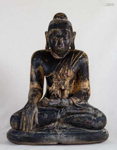 Buddha, Wood, Burma, 18th Century