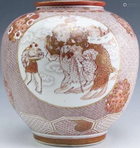 Exceptional Large Kutani Vase, Meiji Period