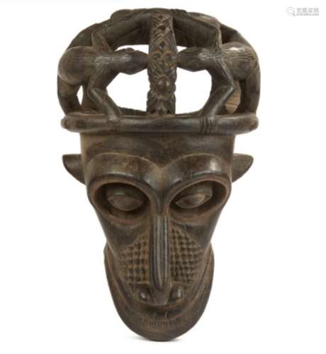 Large Bamun Baboon Mask, Ex Jean-Pierre Hallet