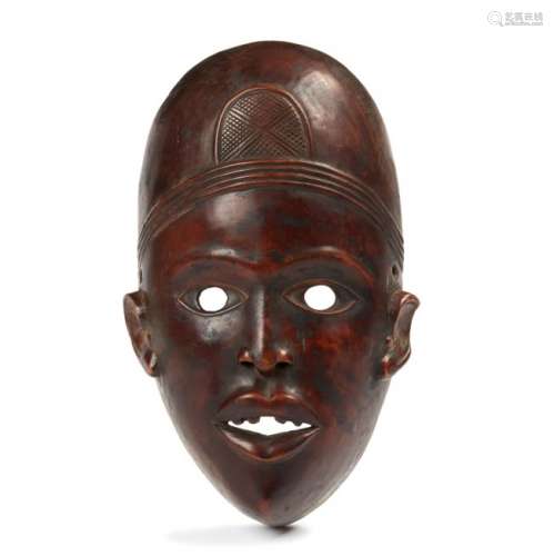Yombe Wood Mask, Mid 20th Century