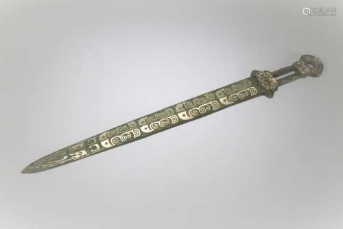 A Chinese Anicent-framing Bronze Sword