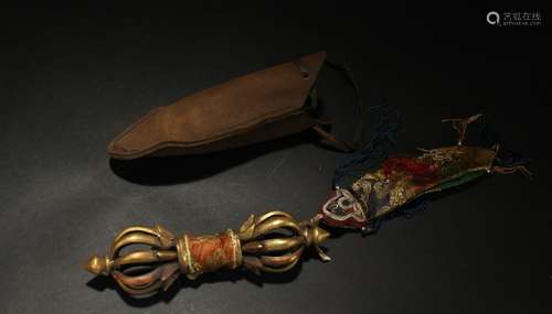 An Estate Tibetan Dagger Fortune Display