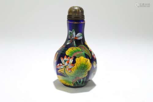 A Chinese Nature-sceen Estate Snuff Bottle Display