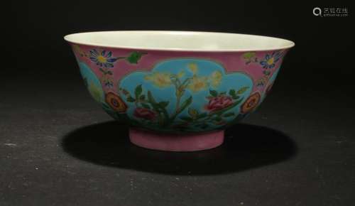 An Estate Chinese Nature-sceen Porcelain Bowl