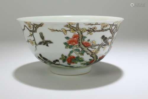 A Chinese Nature-sceen Poetry-framing Estate Porcelain