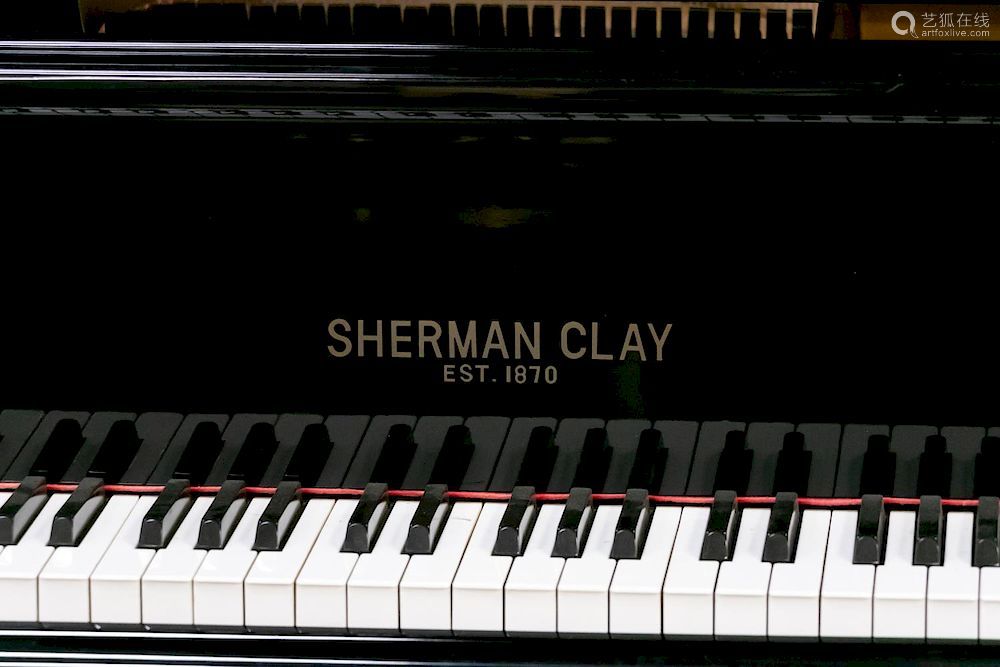 Sherman Clay Ebonized Baby Grand Piano, Bench－【Deal Price 