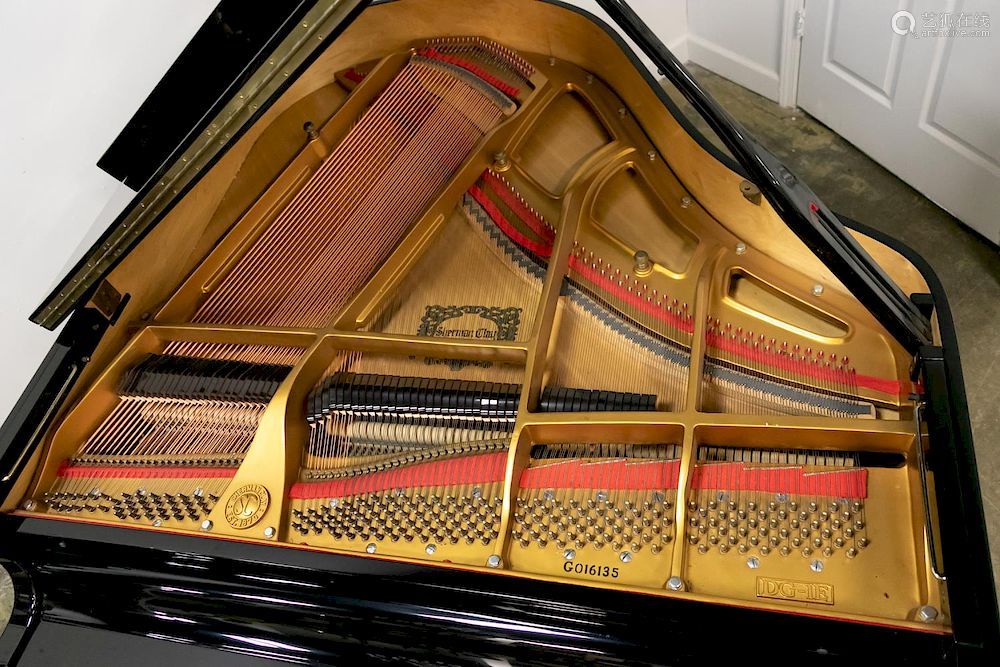 Sherman Clay Ebonized Baby Grand Piano, Bench－【Deal Price 