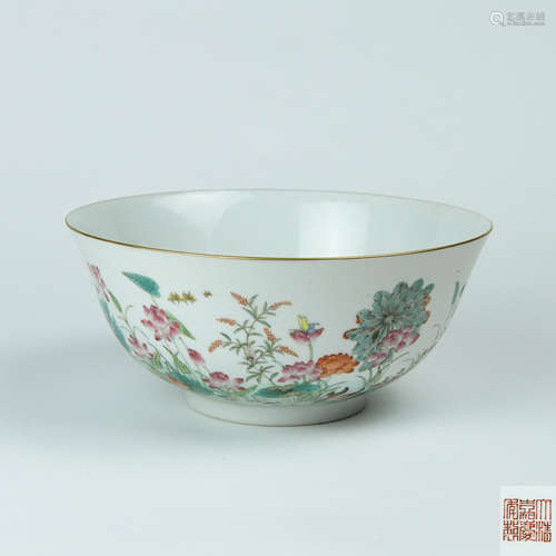 A Chinese Famille-Rose Porcelain Bowl