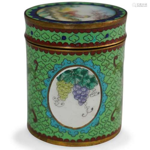 Chinese Cloisonne Lidded Box