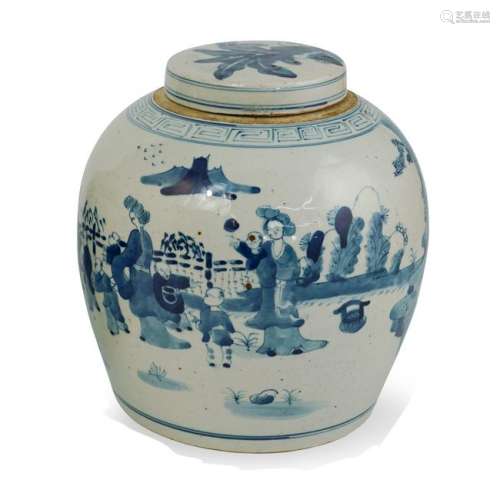 Chinese Blue & White Ginger Jar