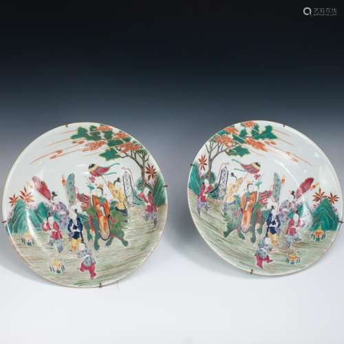 Pair of Chinese Porcelain Chargers
