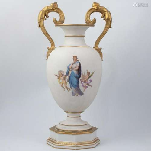 KPM Painted Porcelain Vase
