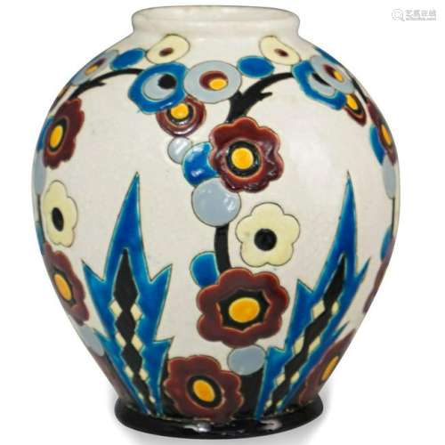 Boch Freres Keramis Ceramic Vase