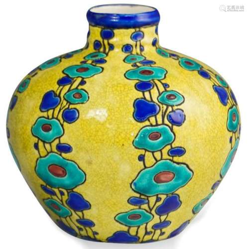 Boch Freres Keramis Ceramic Vase