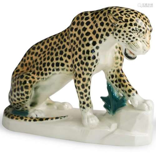 Sitzendorf Leopard Figurine