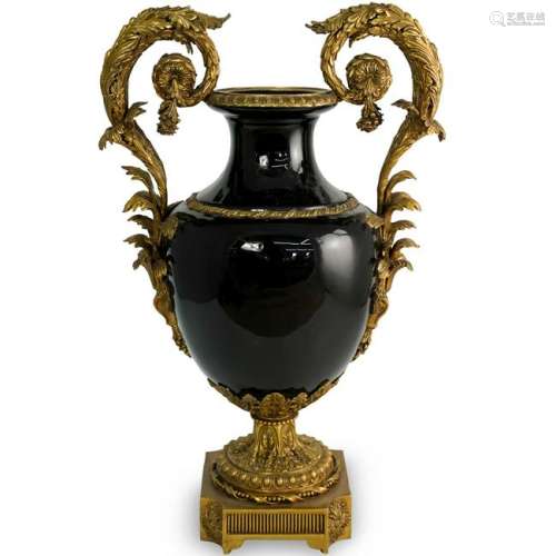 United Wilson Porcelain and Bronze Vase