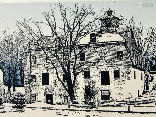 Gritsmill in Winter - Ehrlich & Sacco - Serigraph