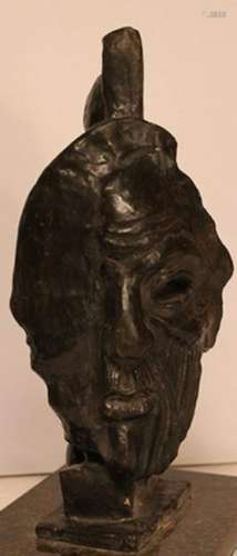 Old Age - Patina Bronze Sculp. - Salvador Dali