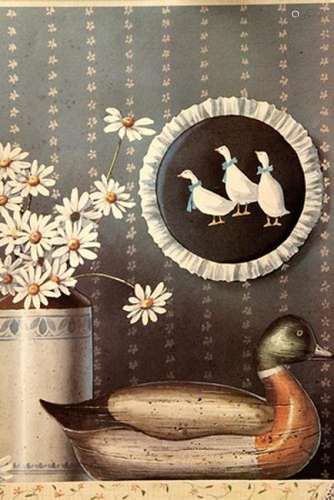 Ducks And Daisies - Chiu - Lithograph