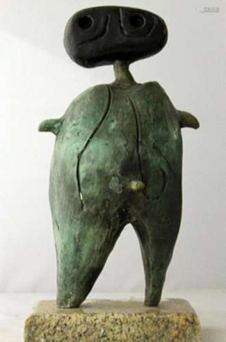 Patina Bronze Sculpture - Joan Miro