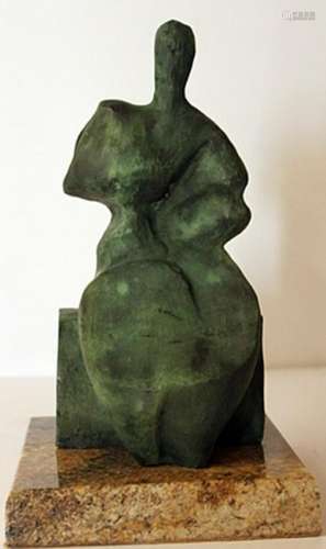 Patina Bronze Sculpture - Henry Moore