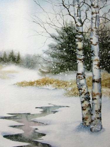 Snowfall - Owen Wexler - Lithograph
