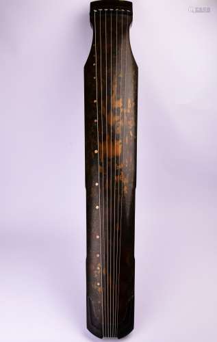 A Chinese Carved Lacquer Guqin