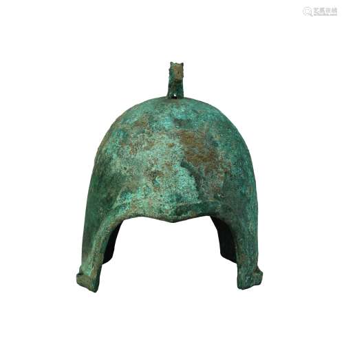 A Chinese Bronze Helmet