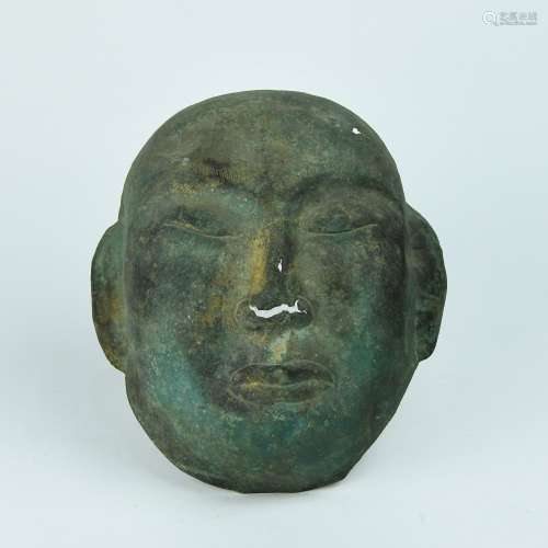 A Chinese Bronze Mask
