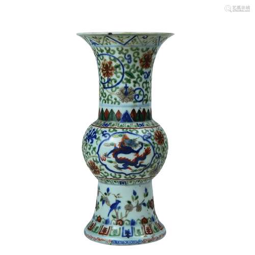 A Chinese Dou-Cai Porcelain Vase