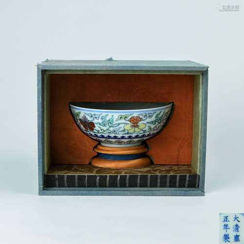 A Chinese Dou-Cai Porcelain Bowl