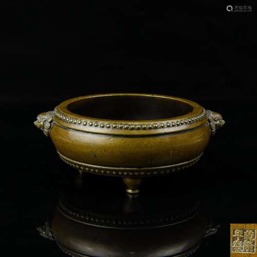 A Chinese Bronze Incense Burner