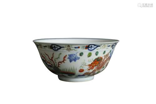 A Chinese Dou-Cai Porcelain Bowl