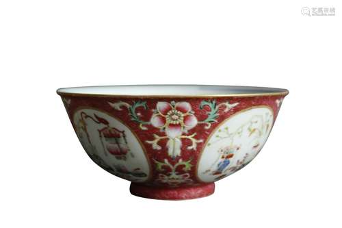 A Chinese Dou-Cai Porcelain Bowl