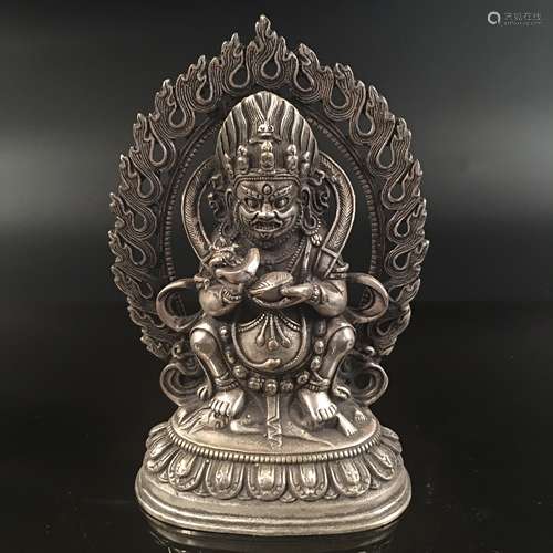 Chinese Silvering Buddha Figure