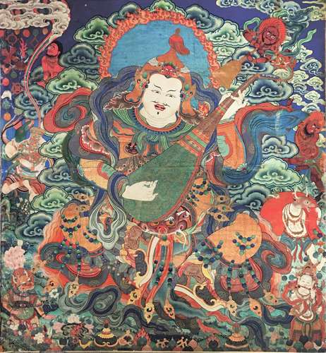 Thangka Painting of Dhritarashtra