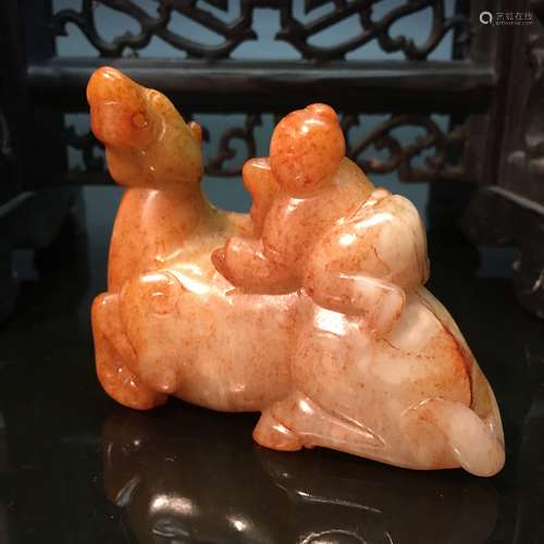 Chinese Hetian Jade Figure