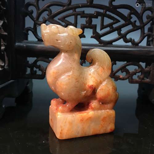 Chinese Hetian Jade RuishouFigure