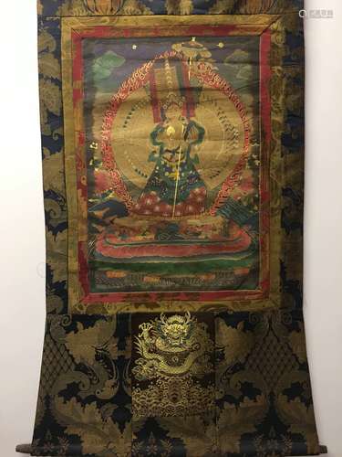 Chinese Hanging Scroll Thangka